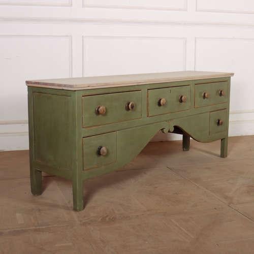 West Country Painted Dresser Base For Sale - Image 6 of 9