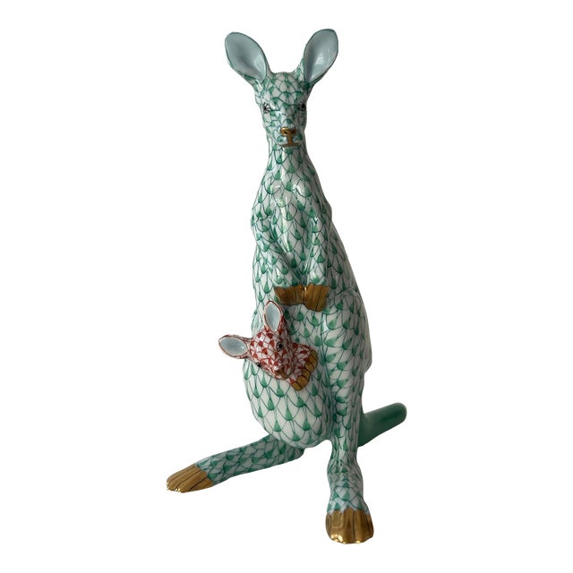 Herend Kangaroo and Baby For Sale