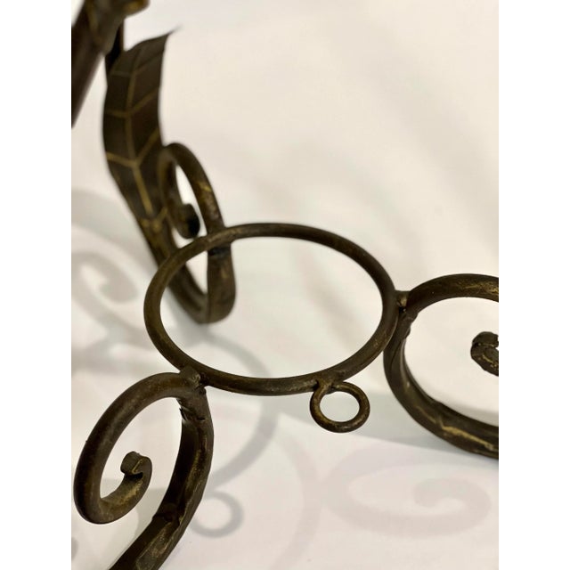 Bronze Late 20th Century Iron Fireplace Tool Set For Sale - Image 8 of 12