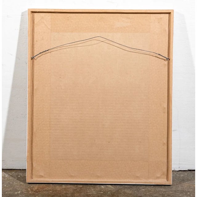 1970s Victor Vasarely "Cubic Blues" Lithograph - Signed and Numbered by the Artist, C. 1970s - Framed For Sale - Image 5 of 5