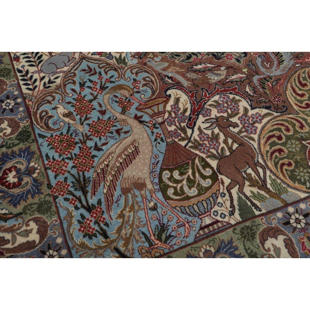 Vintage Middle Eastern Rug in Wool For Sale - Image 6 of 7