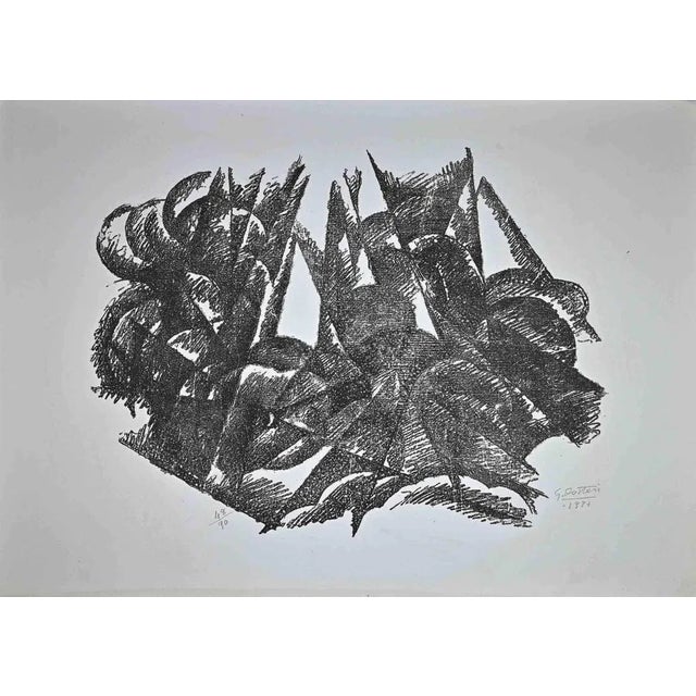 Composition is an original Contemporary Artwork realized in 1971 by Gerardo Dottori (Perugia, 1884 – Perugia, 1977)....