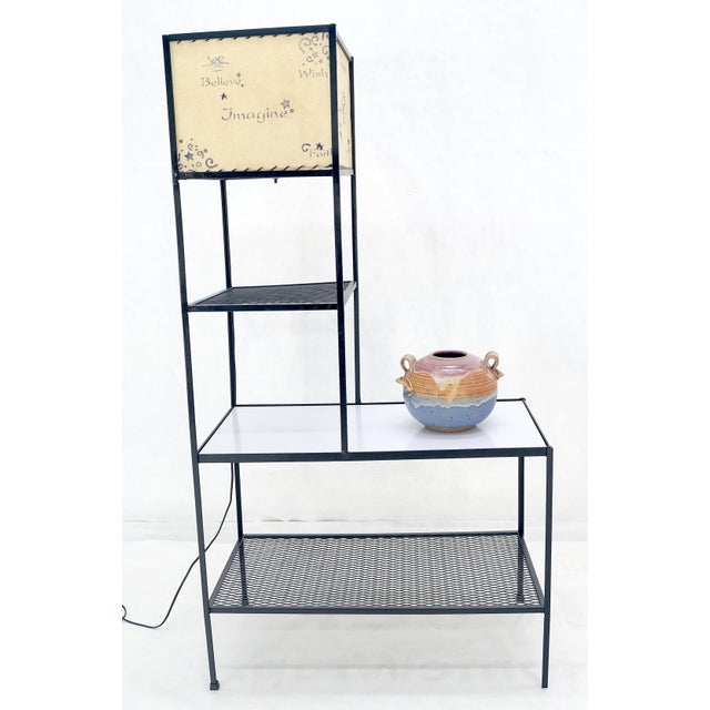 Frederic Weinberg Mid Century Modern Etagere Shelving Unit Floor Lamp MINT!