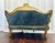 Slate Gray 19th Century Italian Louis XV Rococo Style Salon Sofa For Sale - Image 8 of 12