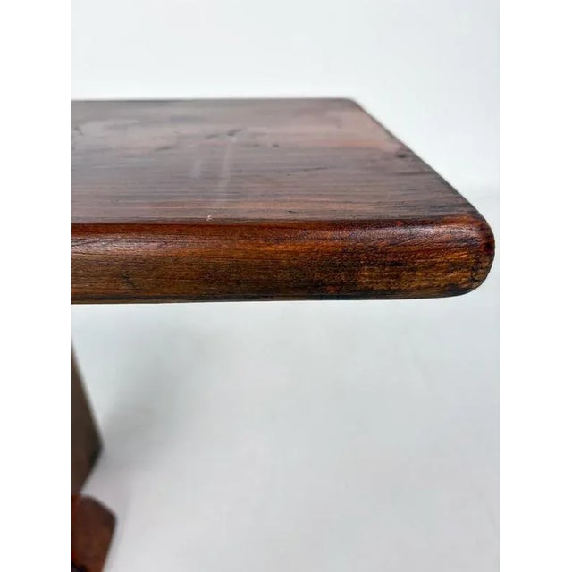 1960s Large Mid-Century Modern Wooden Bench, Italy, 1960s For Sale - Image 5 of 8