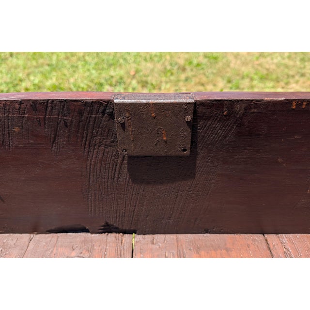 Antique American Georgian New England Style 2 Piece Solid Cherry Highboy Chest on Chest Late 1800s For Sale - Image 13 of 18