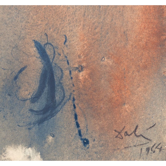 Abstract 1968 Salvador Dalí Biblia Sacra Lithograph "Ecce Virgo Concipiet" (Behold, a Virgin Shall Conceive) For Sale - Image 3 of 10