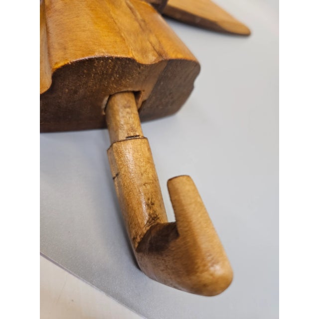 Wood Vintage Folk Art Owl Hand Carved For Sale - Image 7 of 7