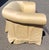 Beautiful Custom Made Sofa in a Safron Color Light Gold Fabric For Sale In Philadelphia - Image 6 of 12