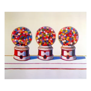 Wayne Thiebaud Pop Art Lithograph Print Museum Poster " Three Machines " 1963