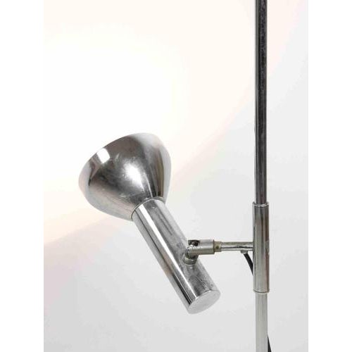 Gino Sarfatti Vintage Chromed Lamp attributed to Gino Sarfatti, Italy, 1970s For Sale - Image 4 of 7