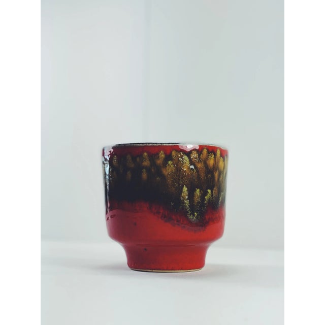 Red Vintage Mid-Century Modern Belgian Glazed Pottery For Sale - Image 8 of 8