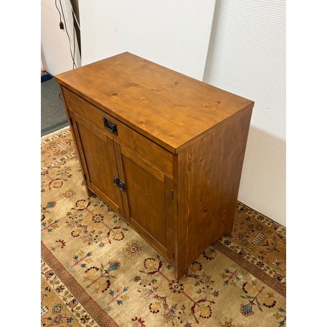 Rustic European Pottery Barn Wade Entry Way Console Table, Weathered Pine For Sale - Image 3 of 12