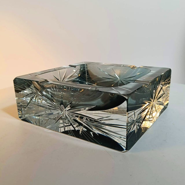 Big Square Ashtray in Murano Glass by Mandruzzato, 1970s For Sale - Image 6 of 9