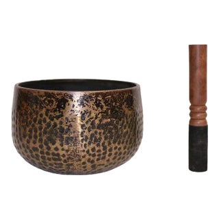 Antique Japanese Bronze Singing Bowl For Sale