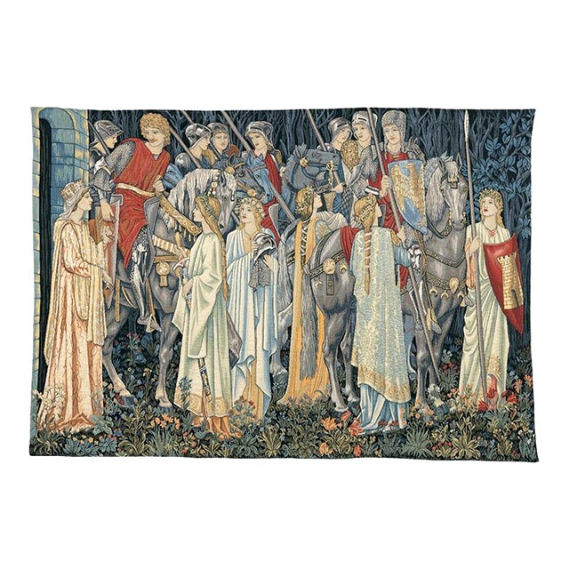 Arming and Departure Loom Woven Tapestry - 135 X 195 Cm (4'5" X 6'5") - Requires Rod Size 5 For Sale