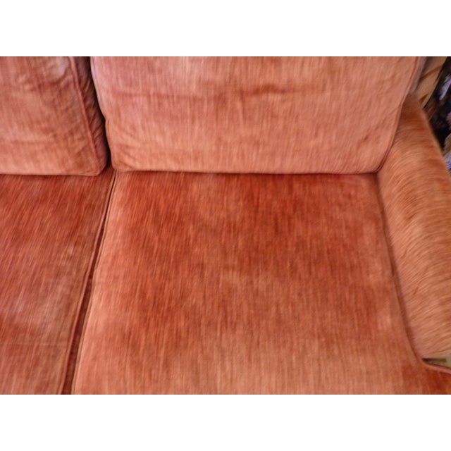 Coral Velvet Sofa Chairish