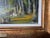 1976 French “Le Lac” Impressionist Landscape Oil on Canvas Painting by M. Roche, Framed/ Sold For Sale In Miami - Image 6 of 12