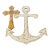 Sailors Valentines Sea Shell Anchor and Spanish Cross For Sale