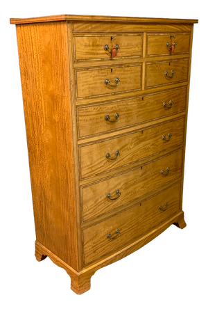 Inlaid Satinwood Tallboy, 1905