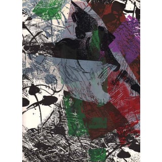 Riopelle Lithograph Dm03171 Derriere Le Miroir 1968 For Sale