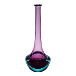 Vintage Art Glass Vase by Seguso Vetri d'Arte Murano For Sale