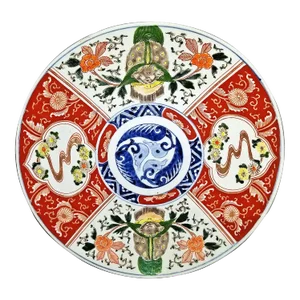 Antique Japanese Imari Charger Bowl