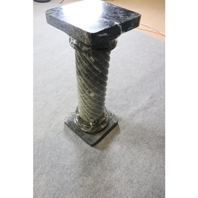 20th C Sprindrel Neoclassical Column Style Marble Pedestal For Sale In Philadelphia - Image 6 of 10