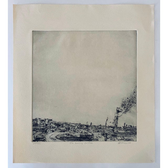 Robert A. Birmelin, The Burning Tower, American Modernist Abstract Etching For Sale In Miami - Image 6 of 6