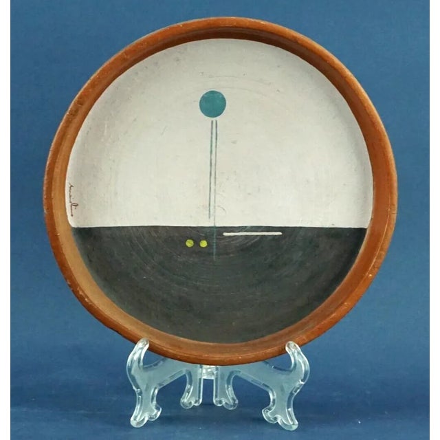 Abstract Art Plates in Terracotta by Maiolino, Brazil, 1970s, Set of 2 For Sale - Image 4 of 18