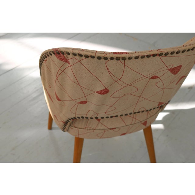 Vintage German Original Vinyl Cover Cocktail Chair, 1950s For Sale - Image 13 of 18