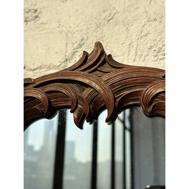 Vintage Rococo-Style Filigree Frame Mirror by Syroco, Circa 1940s For Sale In New York - Image 6 of 12