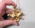 Vintage 1964 Signed Napier Goldtone & Faux-Pearl Orchid Pendant Necklace For Sale - Image 11 of 11