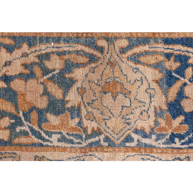 1920s Persian Kirman Botanic Beige, Brown, Black Handmade Wool Rug For Sale - Image 10 of 10