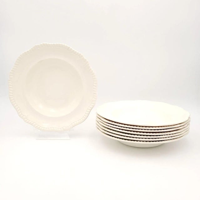 White Set of 8 Spode Soup Bowls, England Circa 1900 For Sale - Image 8 of 8
