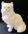 Vintage Italian Terra-Cotta Two Piece Sculpture Persian White Cat on a Pillow Circa 1960s For Sale - Image 4 of 16