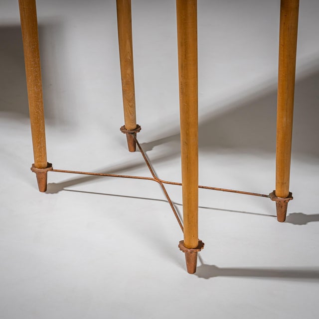 Mid 20th Century Pair of Wall Consoles with Marble Tops, attributed to Ugo la Pietra, Italy For Sale - Image 9 of 18