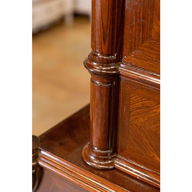 Brown Italian Renaissance revival Bookcase Secretaire, 19th Century For Sale - Image 8 of 17