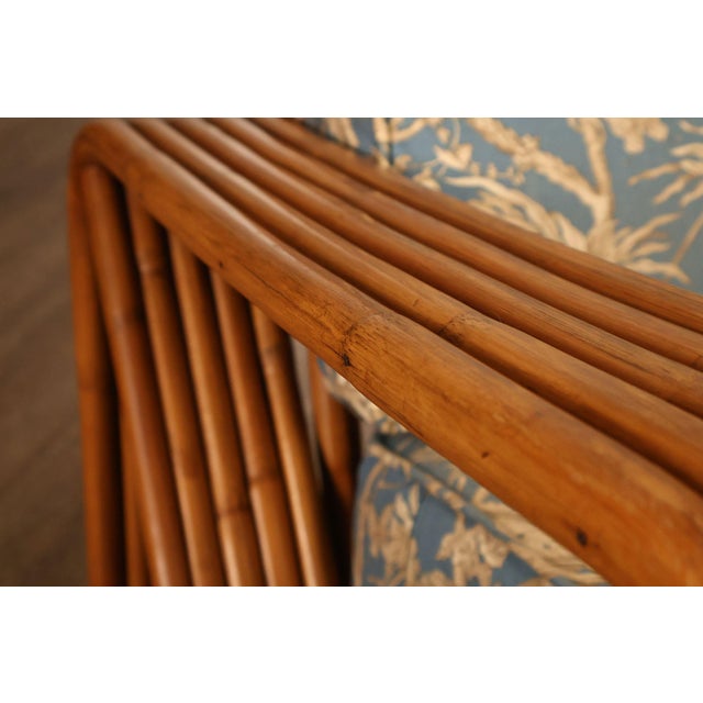 Paul Frankl Pair Of Pretzel Rattan Lounge Chairs For Sale - Image 13 of 18