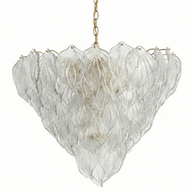 1960s Foglie Waterfall Lamp in Murano Glass, 1960s For Sale - Image 5 of 5
