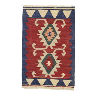 Vintage Persian Shiraz Kilim Rug - 01'11 X 02'11 For Sale
