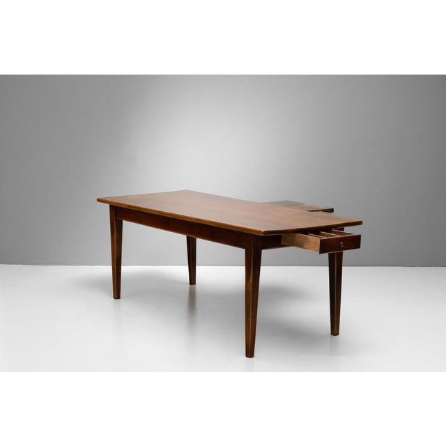 Antique Farmhouse Table in Cherrywood, 1880 For Sale - Image 4 of 9