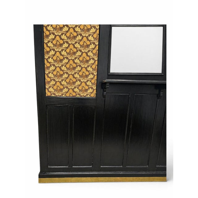 Art Nouveau Wardrobe in Black, 1890s For Sale - Image 3 of 5