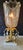 Mid 20th Century Hollywood Regency Lead Crystal Electric Tulip Table Lamp With Teardrop Prisms & Marble Base For Sale - Image 17 of 17
