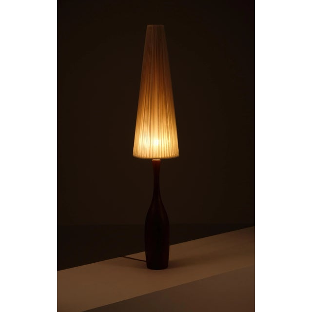 Brown Floor Lamp, Denmark, 1960s For Sale - Image 8 of 9