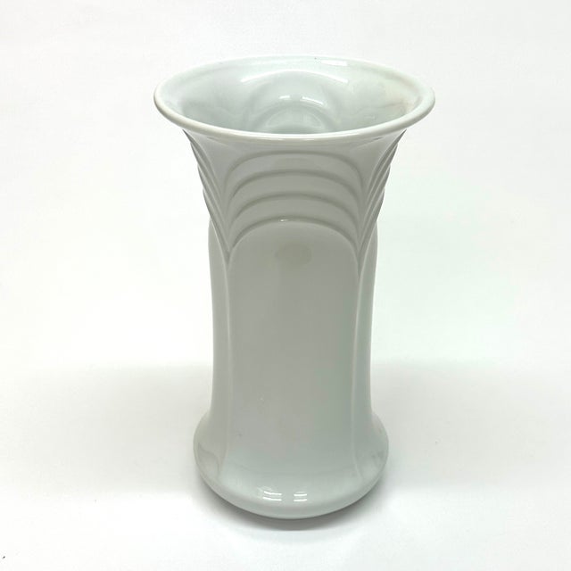 Fine White Porcelain Vase Curation, Multiple West German Makers - Group of 5 For Sale - Image 4 of 12