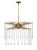 An airy waterfall of cut crystal charms imbues the Lark 6-Light ceiling light with a dramatic and whimsical aura. Two...