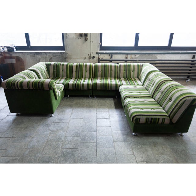 Large Modular Sofa, Germany, 1970s, Set of 7 For Sale - Image 11 of 11