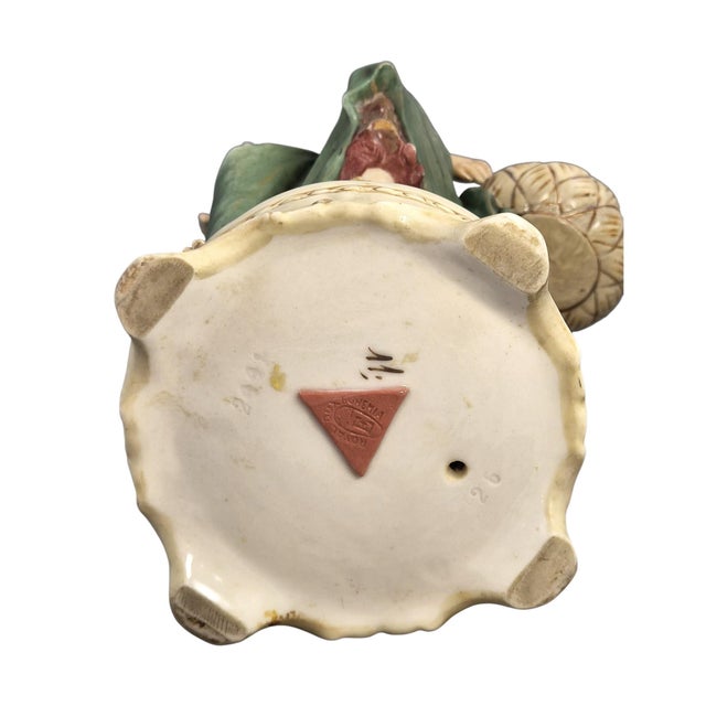 Beige Bohemia Art Nouveau Ceramic Figures by H. Schubert for Royal Dux, 1890s, Set of 2 For Sale - Image 8 of 13