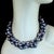Traditional Ajd 18 Inch Three Strand Peacock Color Keshi Pearl Necklace For Sale - Image 3 of 5